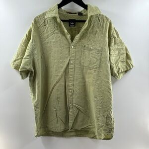 Timberland Men’s Green Short Sleeve Button-Up Shirt Size XL